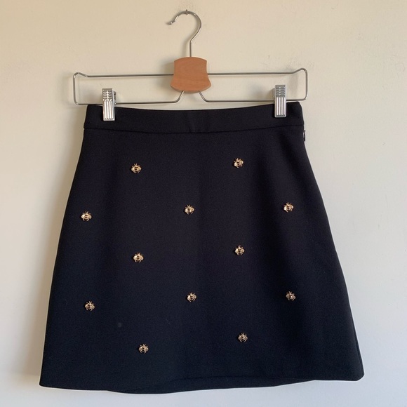 Maje Jizie Bee Mini Skirt FW 19 - Picture 2 of 7